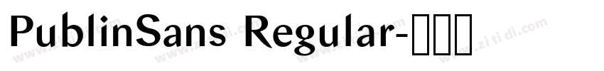 PublinSans Regular字体转换